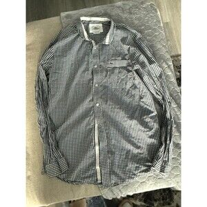 Lacoste Regular Fit Oxford black/White Gingham Checker Shirt size 40